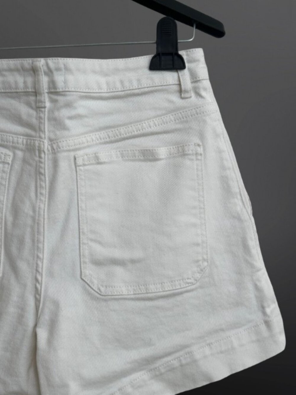 THE WHITE COMPANY NWOT Premium White High Rise Shorts US 6 UK 10 - Picture 7 of 10